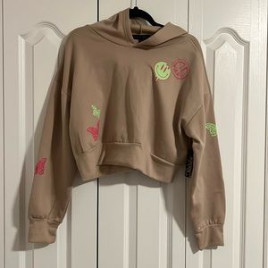 Cropped juniors hoodie